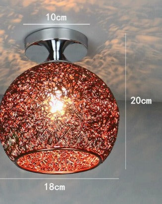 Elara Haus Contemporary Intricate Wire Nest Pendant Light