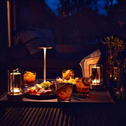 USB Dimmable Dish LED Table Lamp 8