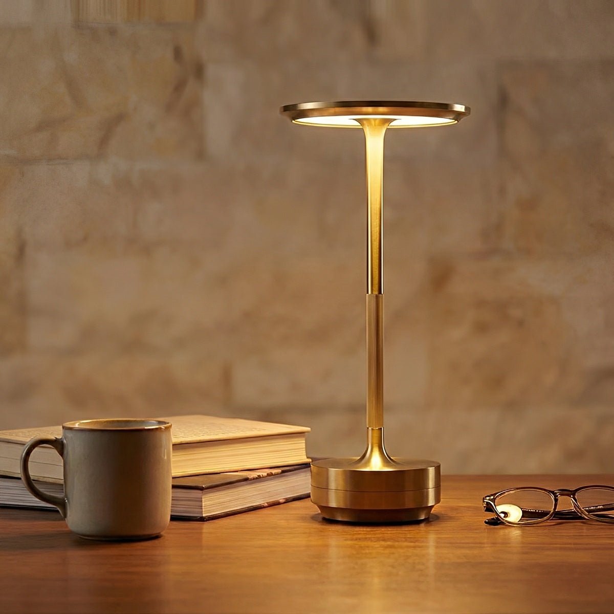 USB Dimmable Dish LED Table Lamp 1