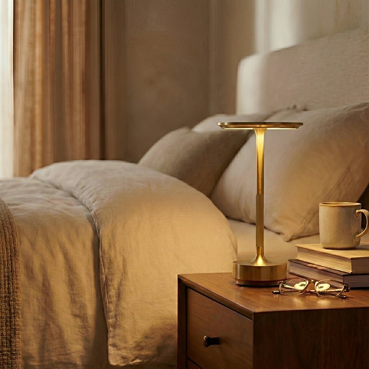 USB Dimmable Dish LED Table Lamp 2