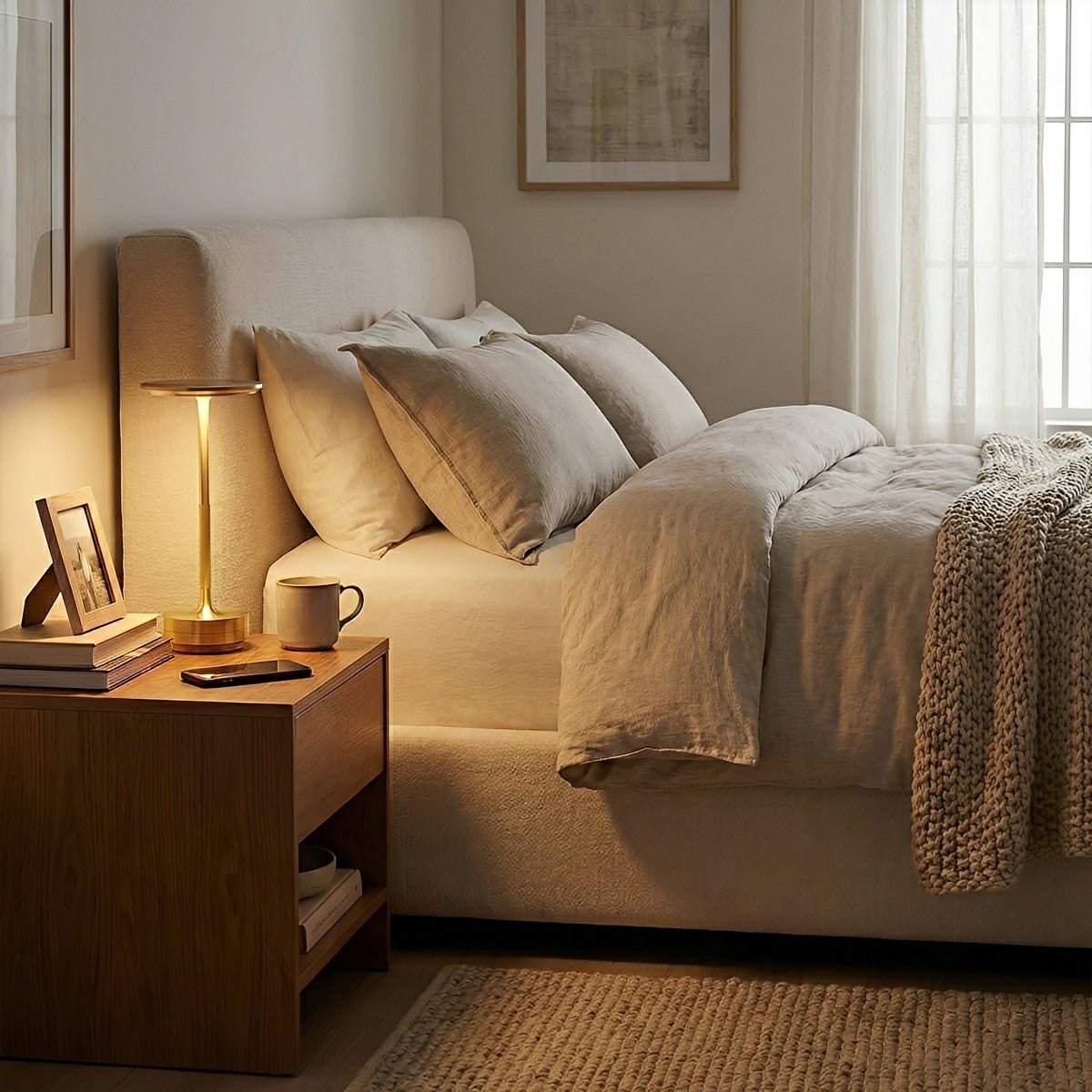 USB Dimmable Dish LED Table Lamp 5