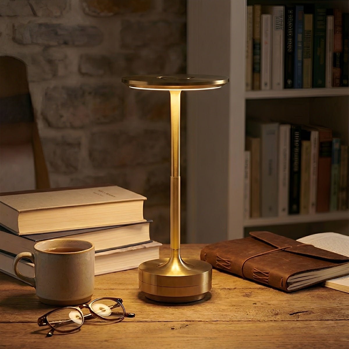 USB Dimmable Dish LED Table Lamp 6