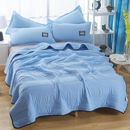 Elara Haus Horizontal Striped Stitching Bed Blanket