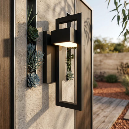 Elara Haus Intersecting Rectangle Exterior Wall Light