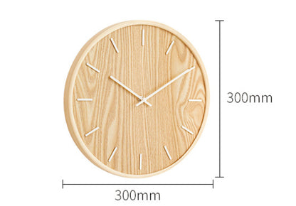 Elara Haus Modern Timber Minimalist Wall Clock