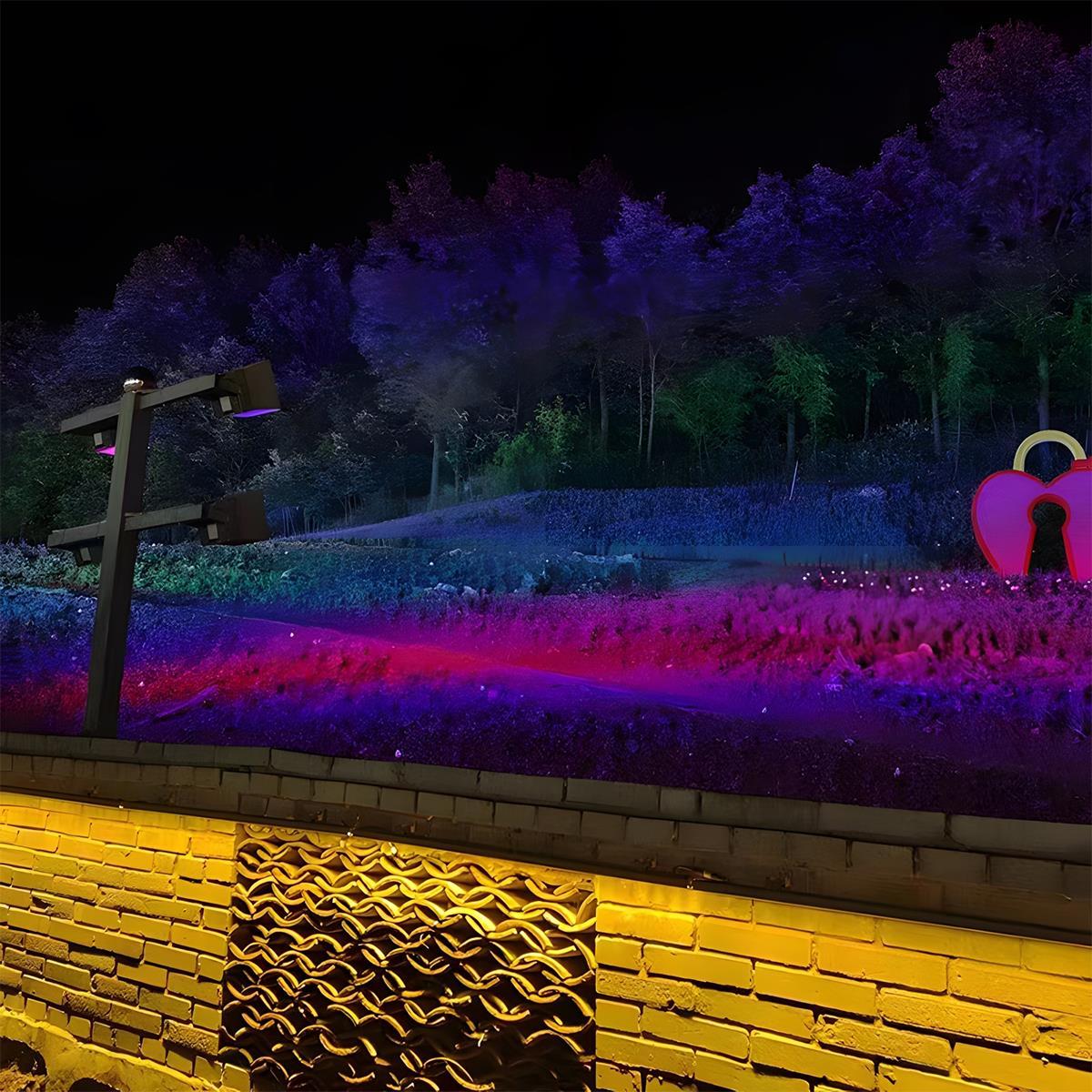 Flyachilles Outdoor Waterproof RGB LED Spot Light Landscape Tree Lighting Multi-purpose 4
