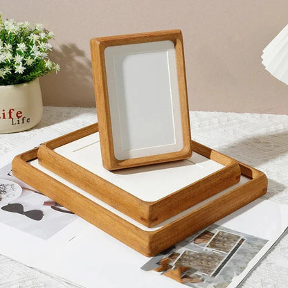 Elara Haus Photo Frame - Handcrafted Solid Wood Decorative Frame 0