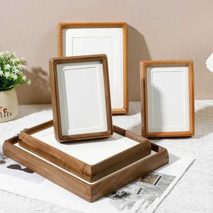 Elara Haus Photo Frame - Handcrafted Solid Wood Decorative Frame 1