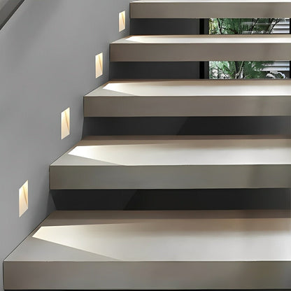 Minimalist Motion Sensor LED Recessed Stairway Lights Step Light 6