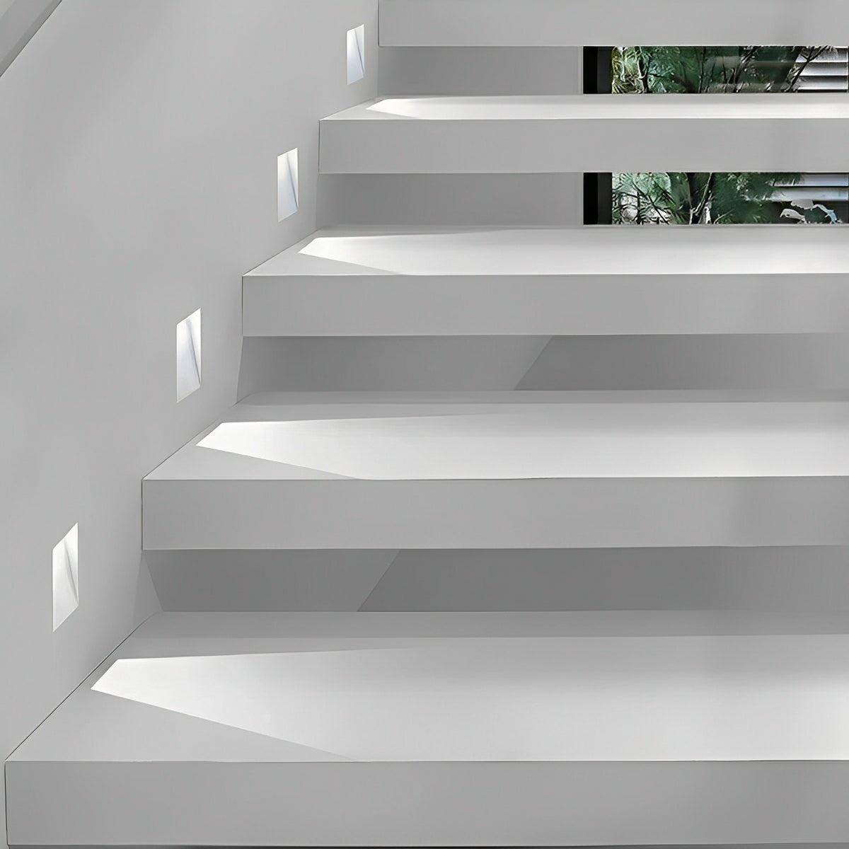 Minimalist Motion Sensor LED Recessed Stairway Lights Step Light 8