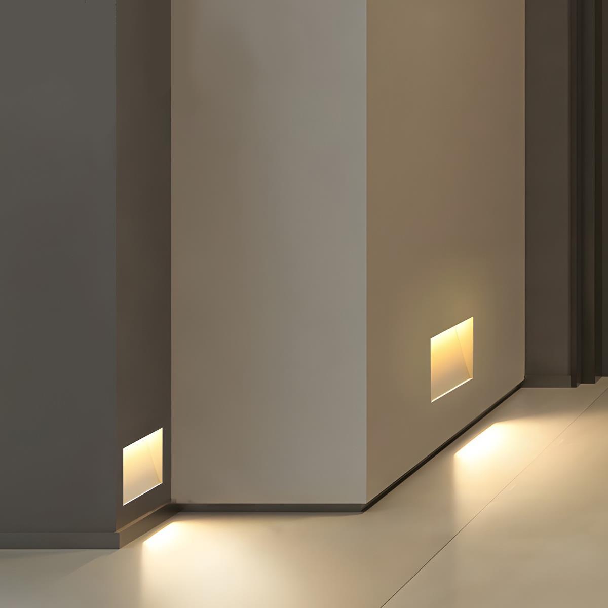 Minimalist Motion Sensor LED Recessed Stairway Lights Step Light 1