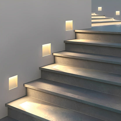 Minimalist Motion Sensor LED Recessed Stairway Lights Step Light 3