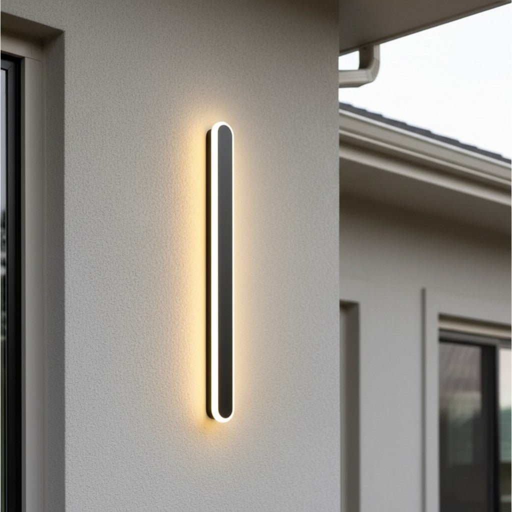 Rounded Edge Aluminium Outdoor Wall Light – IP65 Rated