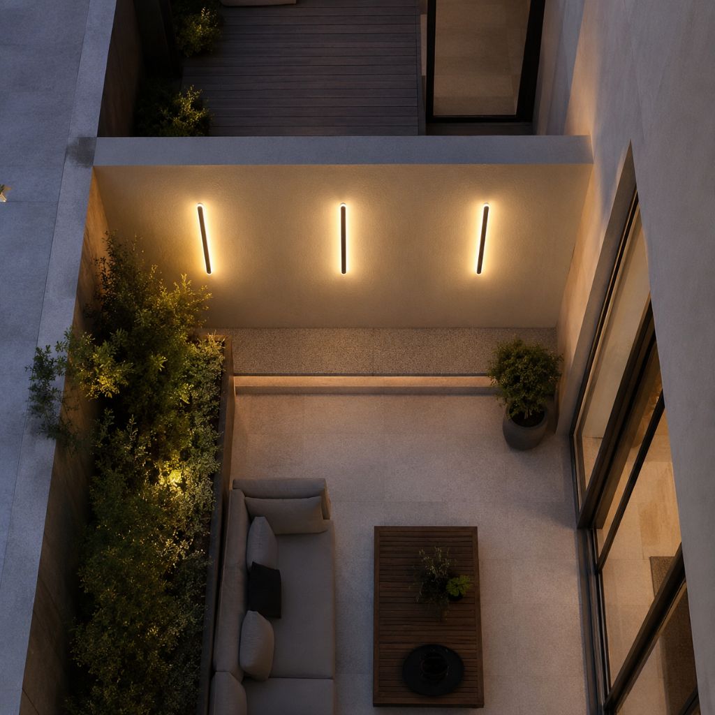 Rounded Edge Aluminium Outdoor Wall Light – IP65 Rated