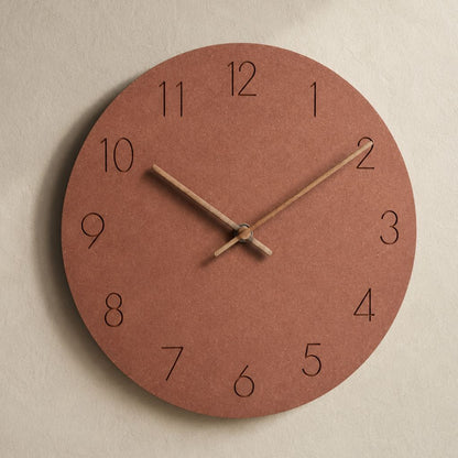 Elara Haus Scandinavian Minimalist Wall Clock - Natural Wood Quiet Movement 10