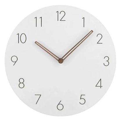 Elara Haus Scandinavian Minimalist Wall Clock - Natural Wood Quiet Movement 11