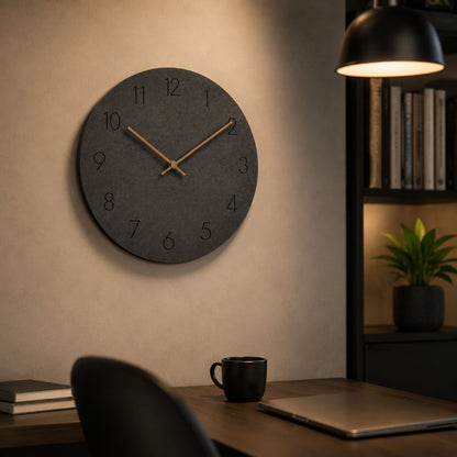 Elara Haus Scandinavian Minimalist Wall Clock - Natural Wood Quiet Movement 2