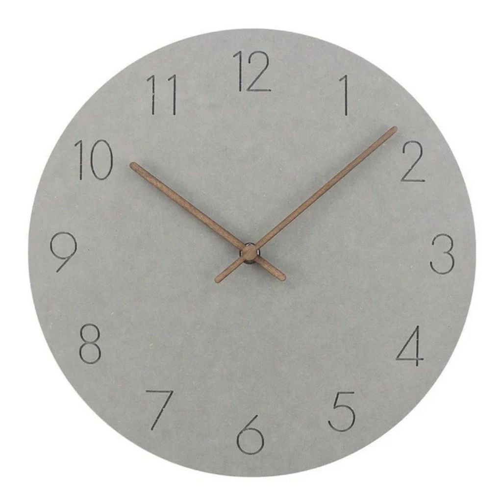 Elara Haus Scandinavian Minimalist Wall Clock - Natural Wood Quiet Movement 5