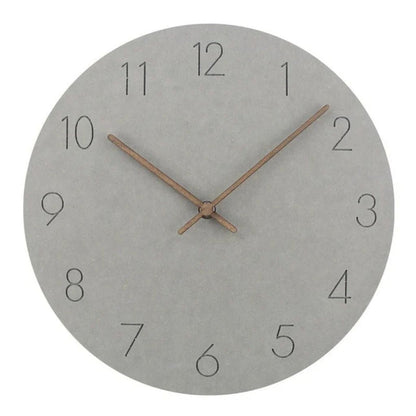 Elara Haus Scandinavian Minimalist Wall Clock - Natural Wood Quiet Movement 5
