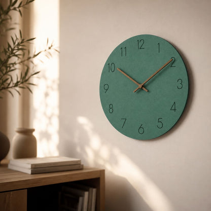 Elara Haus Scandinavian Minimalist Wall Clock - Natural Wood Quiet Movement 8