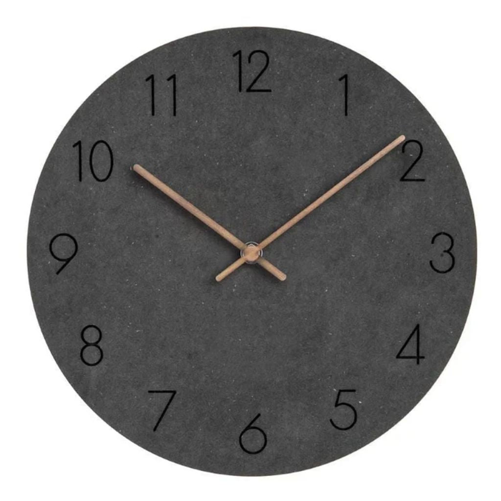 Elara Haus Scandinavian Minimalist Wall Clock - Natural Wood Quiet Movement 9