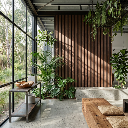 Elara Haus Slat Vault – Architectural Felt-Backed Acoustic Timber Panel