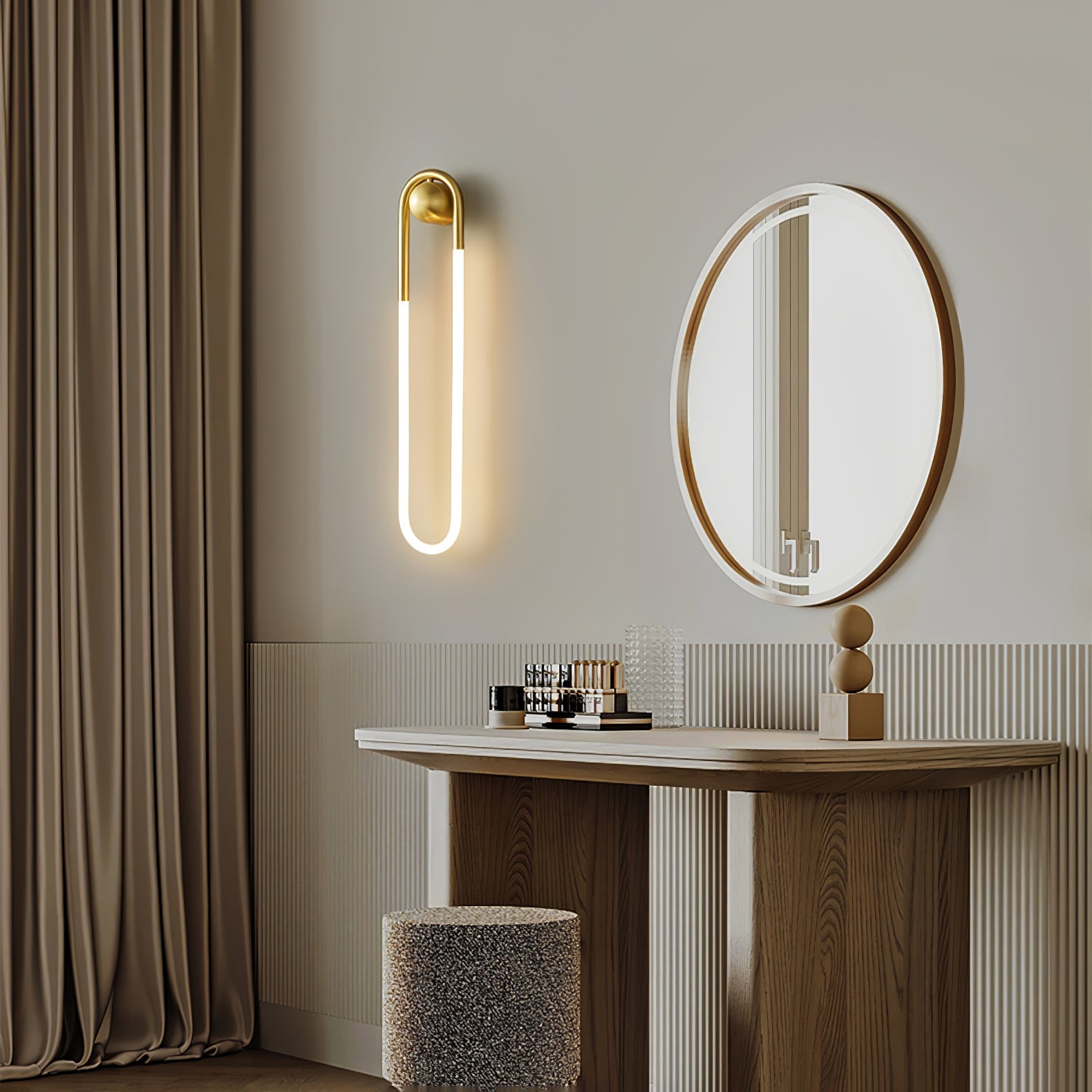 Elara Haus Wall Lamp - Brass Integrated LED Wall Sconce Lighting 4