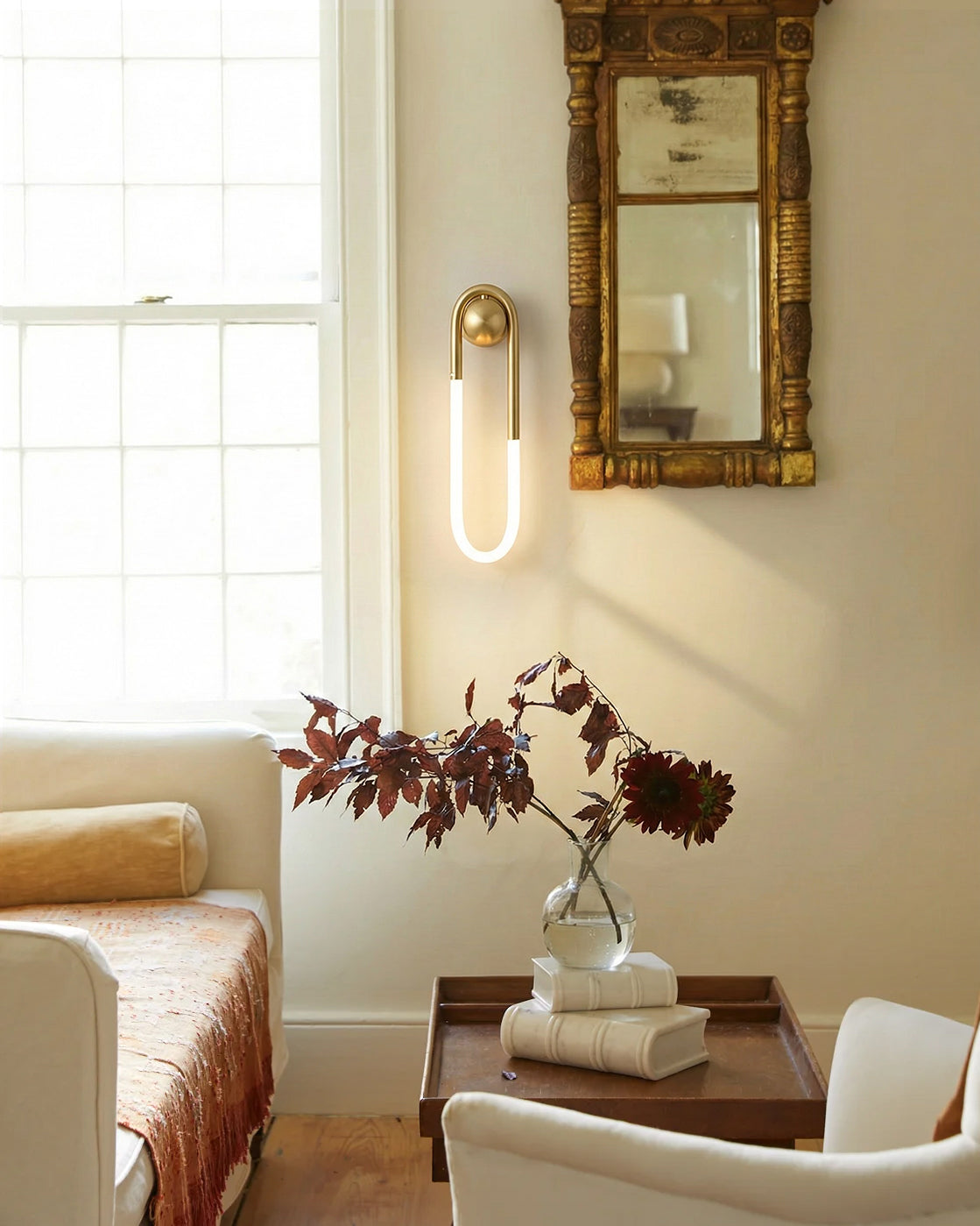 Elara Haus Wall Lamp - Brass Integrated LED Wall Sconce Lighting 6