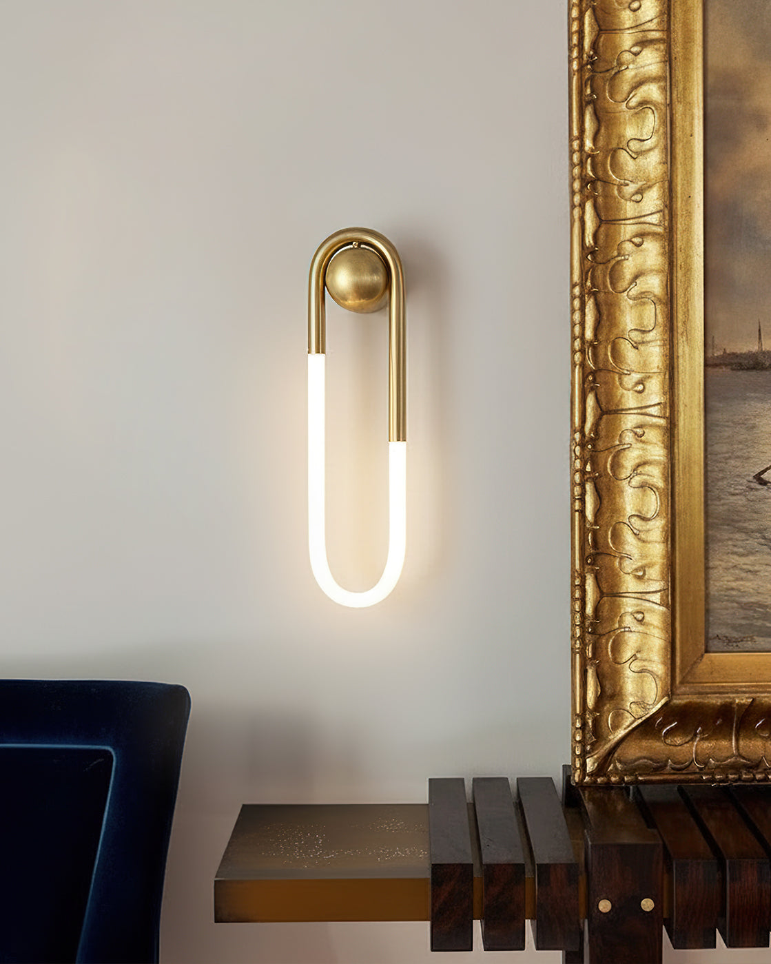 Elara Haus Wall Lamp - Brass Integrated LED Wall Sconce Lighting 7