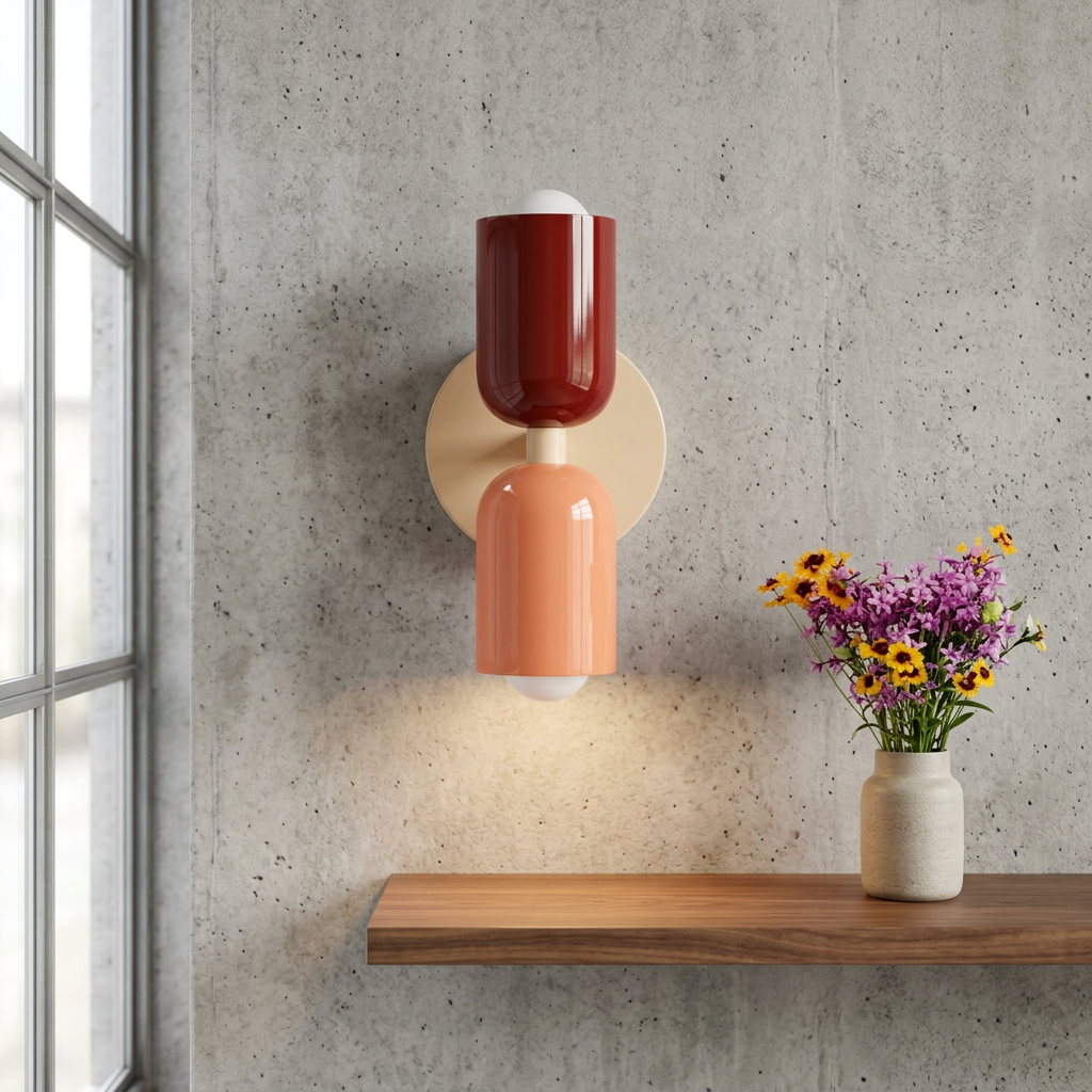 Elara Haus Wall Lamp - Iron Double Head Wall Sconce Lighting