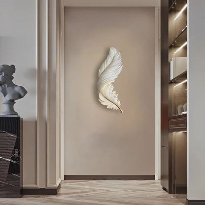 Feather Wall Lamp Modern Luxury Creative LED Art Deco Lamp 6