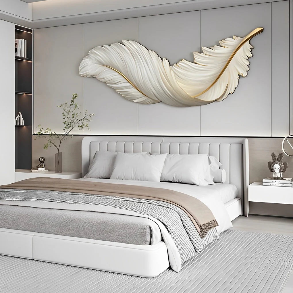 Feather Wall Lamp Modern Luxury Creative LED Art Deco Lamp 11