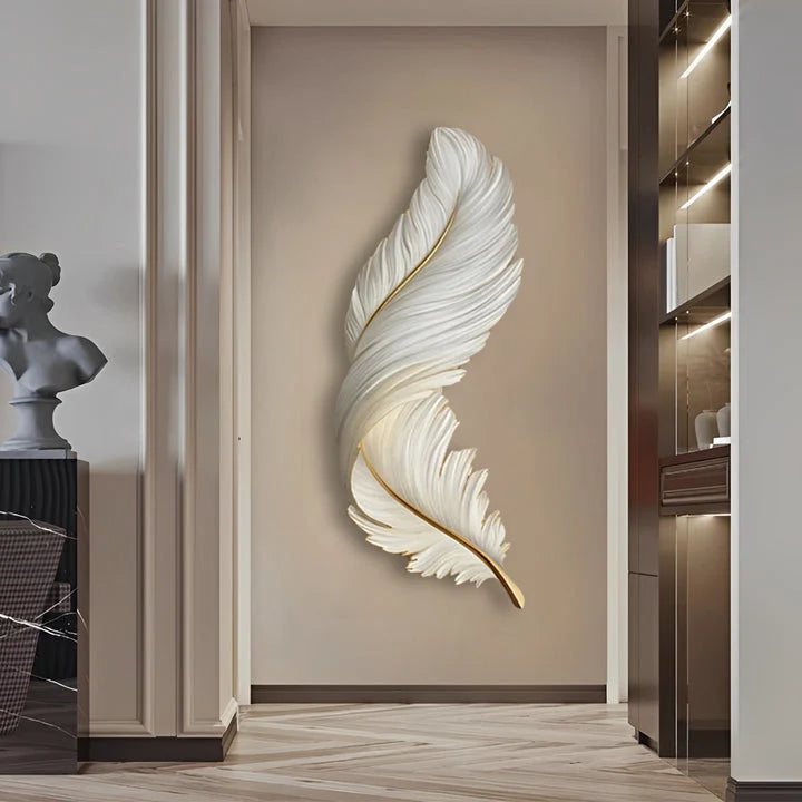 Feather Wall Lamp Modern Luxury Creative LED Art Deco Lamp 14