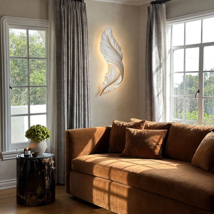 Feather Wall Lamp Modern Luxury Creative LED Art Deco Lamp 2