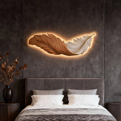 Feather Wall Lamp Modern Luxury Creative LED Art Deco Lamp 5