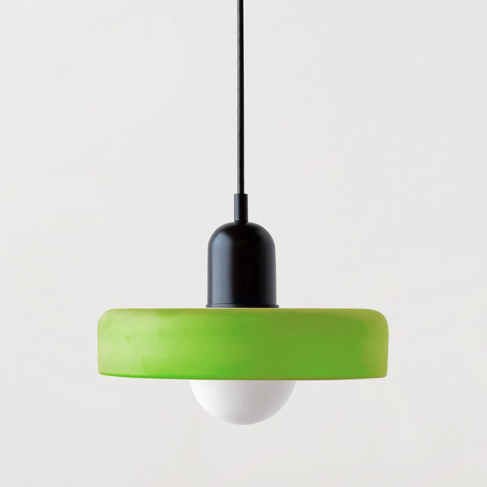 Geometric Coloured Glass Pendant
