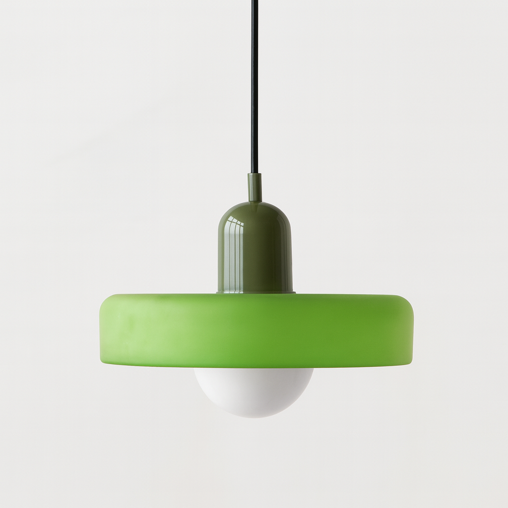 Geometric Coloured Glass Pendant