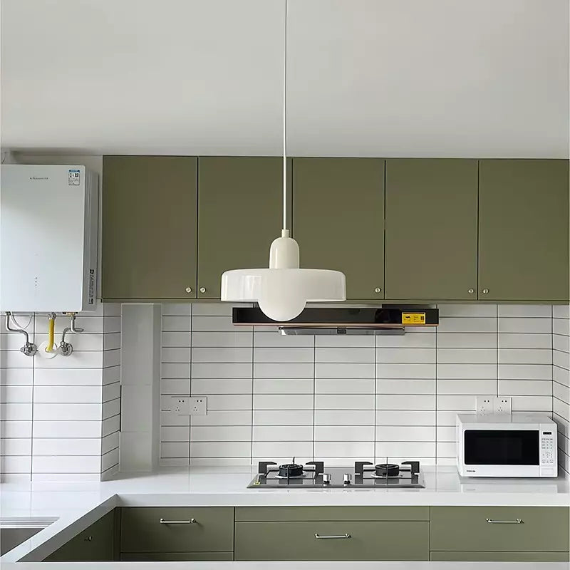 Geometric Coloured Glass Pendant