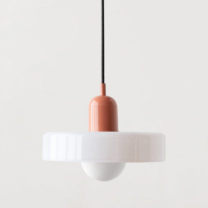 Geometric Coloured Glass Pendant