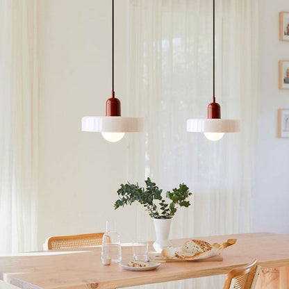 Geometric Coloured Glass Pendant