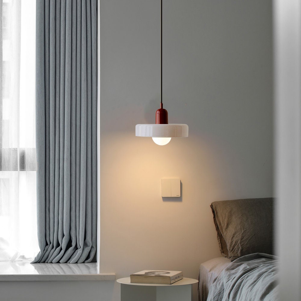 Geometric Coloured Glass Pendant