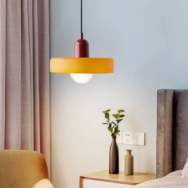 Geometric Coloured Glass Pendant