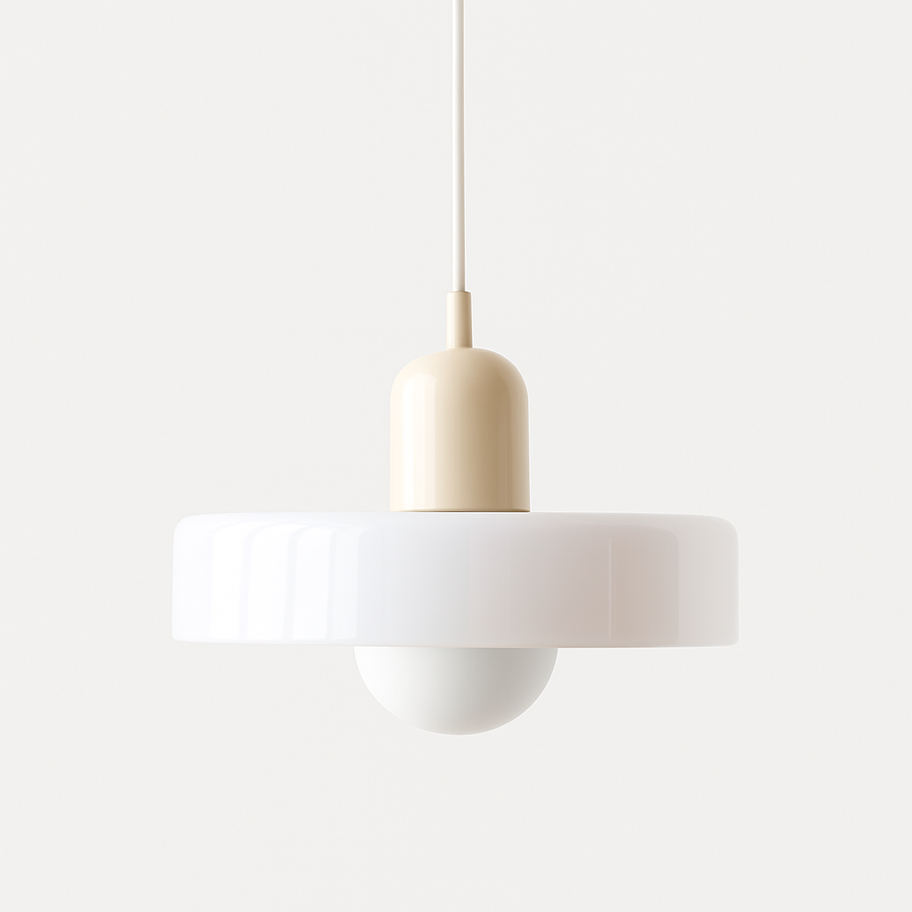 Geometric Coloured Glass Pendant
