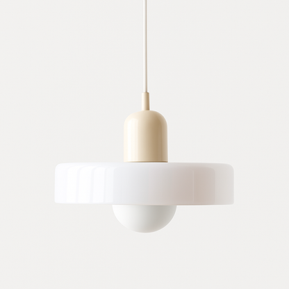 Geometric Coloured Glass Pendant