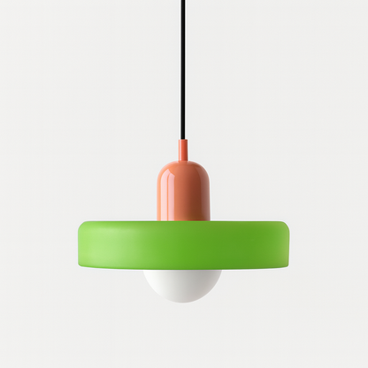 Geometric Coloured Glass Pendant