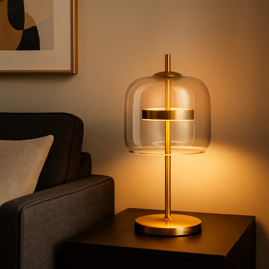 Elara Haus Table Lamp - Stained Glass Shade Bedside Table Lamps 6