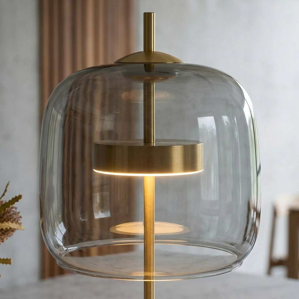 Glass Dome LED Table Lamp
