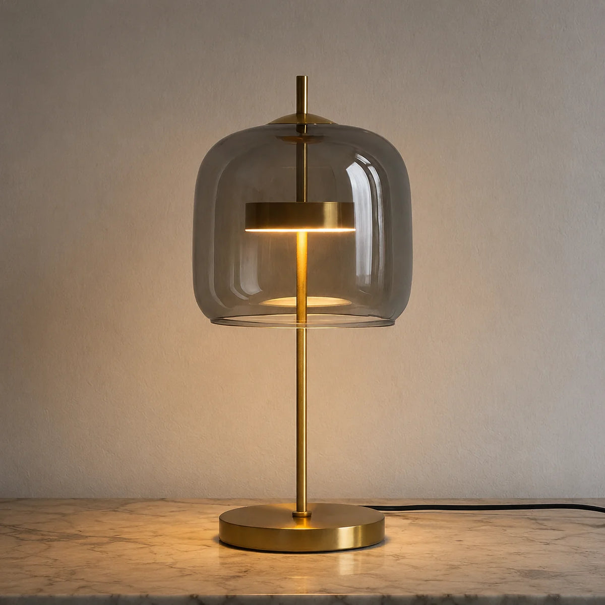 Elara Haus Table Lamp - Stained Glass Shade Bedside Table Lamps 0