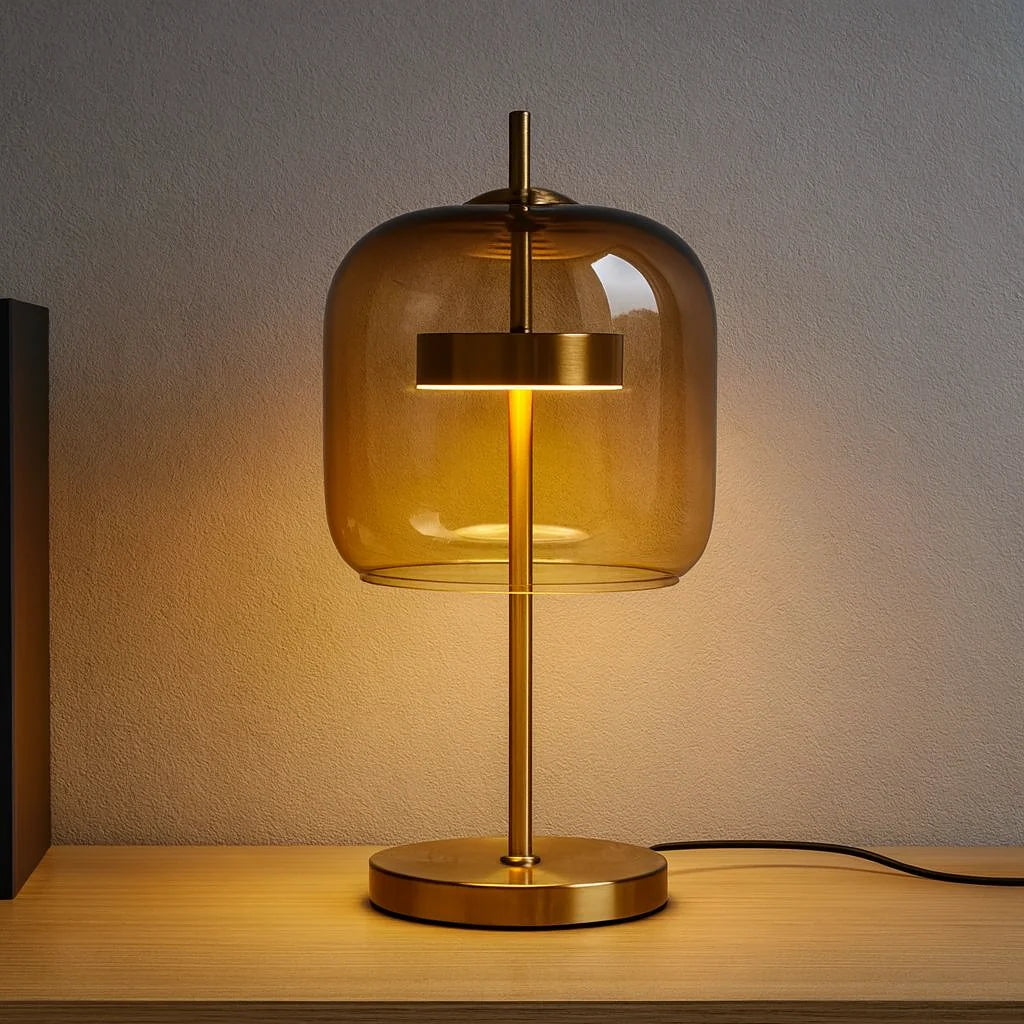 Elara Haus Table Lamp - Stained Glass Shade Bedside Table Lamps 1