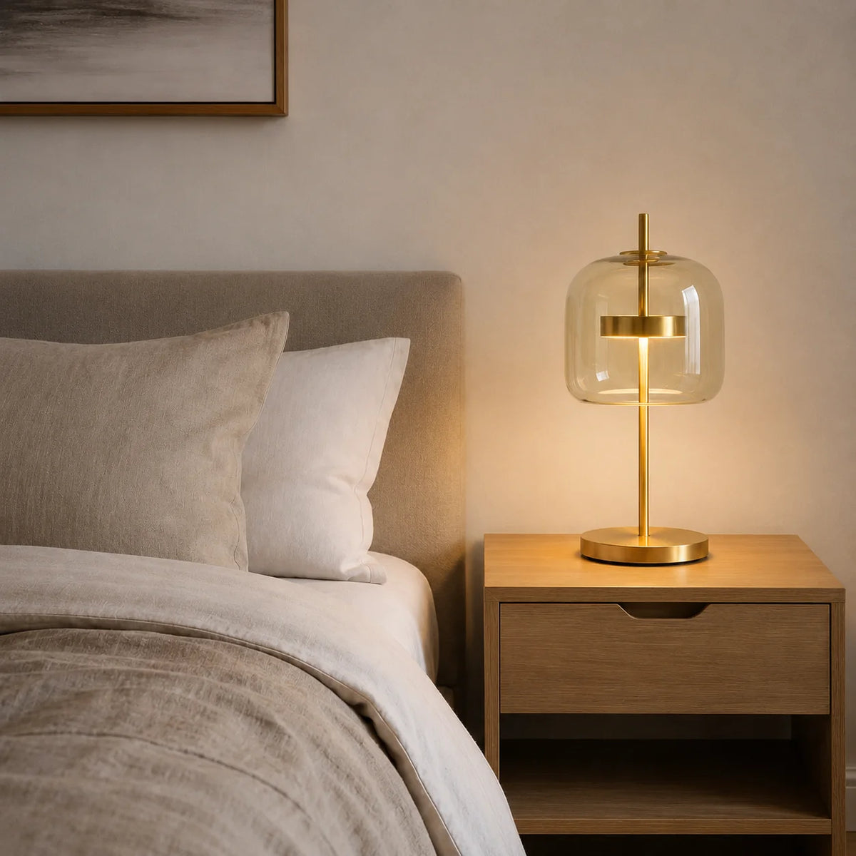 Elara Haus Table Lamp - Stained Glass Shade Bedside Table Lamps 2